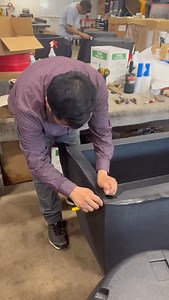 A behind-the-scenes look at some of the final touches on your favorite EarthPlanters before they’re wrapped, packed, and on their way to you! 🚚🪴 – #MadeInUSA #Handcrafted #USAManufacturing #NYManufactured #RotationalMolding #EarthPlanter #CommercialPlanters #SelfWatering #PlanterPerfection | EarthPlanter