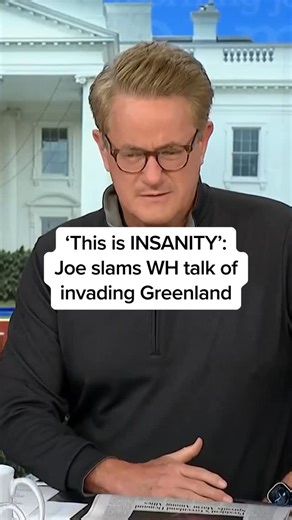 The White House said Tuesday that acquiring Greenland is a “national security priority” and that “utilizing the U.S. Military is always an option at the Commander in Chief’s disposal.” @joescarborough weighed in on Morning Joe. | Morning Joe