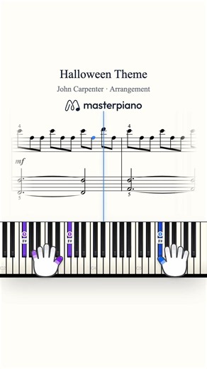 Halloween Theme on Piano | Sheet Music & Fingering
