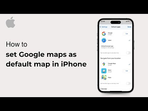 How to set Google maps as default map in iPhone ( iOS ) 2024