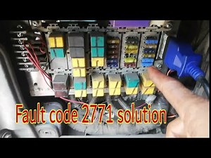 Fault code 2771 active solution vehical pickup dropped.