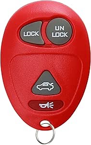 KeylessOption Keyless Entry Remote Control Car Key Fob Replacement for L2C0007T -Red