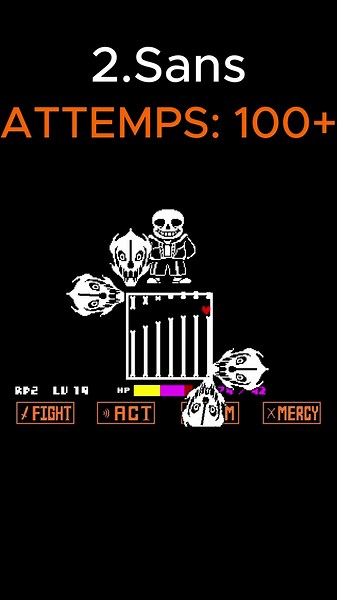 Top 3 Hardest Undertale bosses #undertale #bosses #shorts