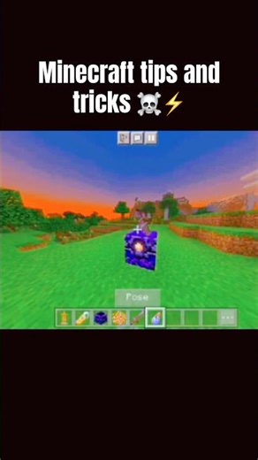 Minecraft tips and tricks ☠️⚡️ #goviral #minecraft #trending #viral #shorts