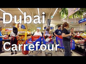 Dubai [4K] Carrefour Hypermarket, Mall of Emirates Walking Tour 🇦🇪