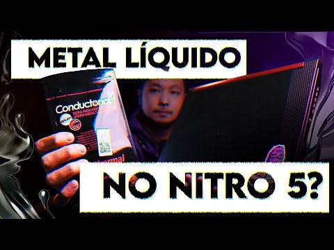 Colocamos METAL LÍQUIDO no NITRO 5! (i5 9300H + GTX1650) Thermal Grizzly Conductonaut