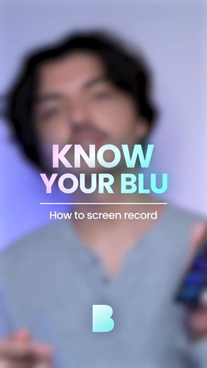 1K views · 14 reactions | KNOW YOUR BLU: Want to capture what’s on your screen? Here's how to use screen recording on your BLU device!  #TheMoreYouKnow | BLU Products | Facebook