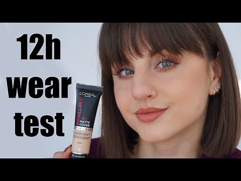 L'oreal infallible 32h matte cover foundation | 12h wear test