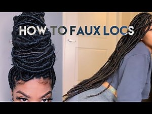 How to faux locs on yourself : beginner friendly