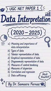 Data Interpretation in 60 Seconds | UGC NET Paper 1 📊🔥