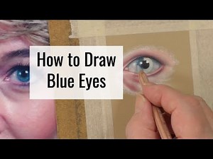 How to Draw Blue Eyes with Pastel Pencils