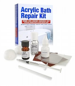 Acrylic Bath Repair Kit White, Repairs Chips, Scratches, Cracks, Splits & Leaks  | eBay UK
