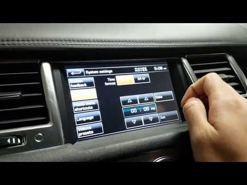 How to Adjust Date and Time | 2013 Range Rover Sport