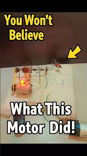 You Won’t Believe What This DIY Motor Just Did! ⚡ | Crazy Science Experiment