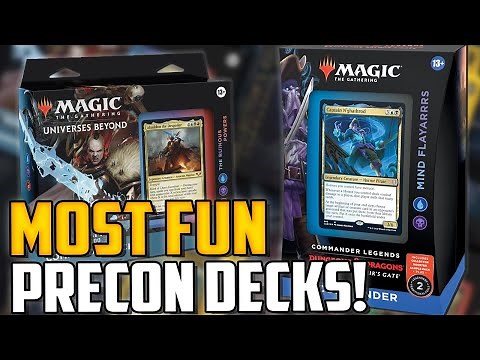 Top 10 Most FUN Precon Commander Decks! - Magic: The Gathering