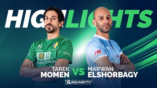 Two heavyweights of the men's game, Tarek Momen and Marwan Elshorbagy, went to battle once again on the PSA Squash Tour earlier at the Hong Kong Squash Open - both looking to secure a place in the quarter finals 🔥 Who would come out on top? | PSA Squash Tour