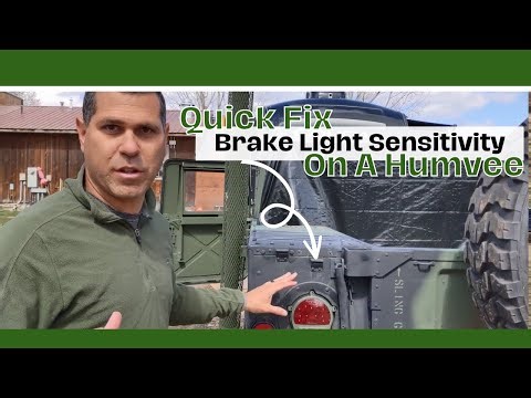 QUICK FIX To Adjust Humvee Brake Light Sensitivity