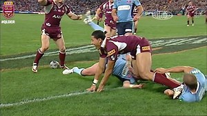 461K views · 10K reactions | On this day in 2008! Israel Folau catches a JT cross kick for an amazing Origin try. #QLDER | Queensland Maroons | Facebook