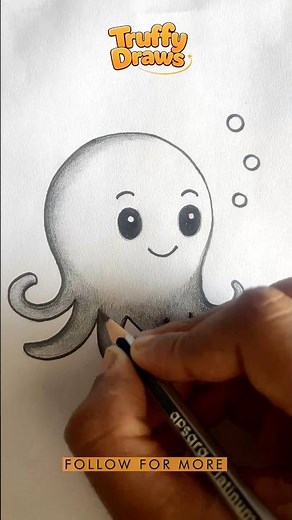 Easy Octopus Sketch 🐙✏️ | #easy #octopus #trending #drawing #art #cute #sketch #tutorial #shorts
