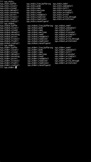 Standard Input, Output, and Error: #sys Module in #Python