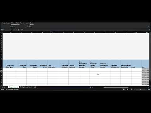 Spreadsheet Upload | Oracle Fusion GL Journals uploaded through spreadsheet