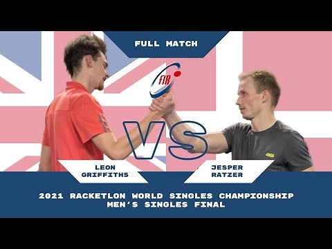 2021 Racketlon World Championship | Leon Griffiths v Jesper Ratzer | Final | Full Match