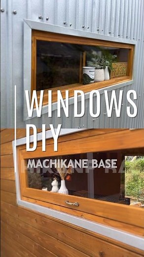 窓DIY アクリル板で窓作り #小屋diy#diy#ガレージ#ガーデニング