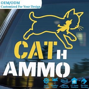 [Hot Item] Waterproof UV Resistance Vehicle Transfer Car Decals Custom Vinyl Die Cut Window Stickers