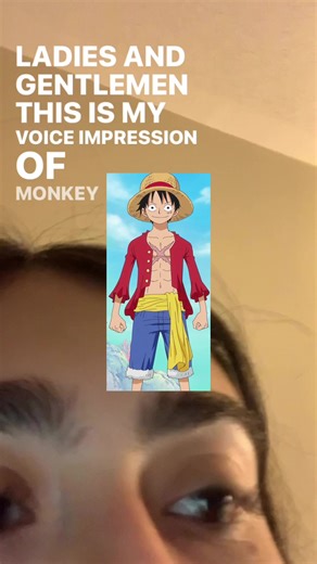 This is my voice impression of Monkey D. Luffy! 👒🏴‍☠️ I started watching One Piece last week, now I’m on episode 33! :D #anime #animefyp #animetiktok #monkeydluffy #voiceimpressionmonkeydluffy #monkeydluffyvoiceimpression #onepiecevoiceimpression
