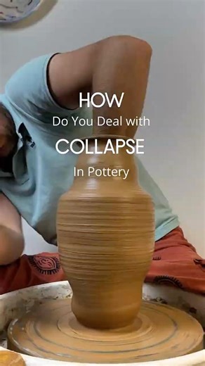 This is how experience saves your pottery #pottery #technique #wheelthrow