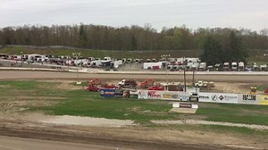 Another great pit of race teams for day #2 of Highbank Holdup weekend. | Fulton Speedway