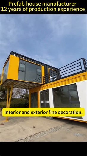 Double-decker yellow containers, perfect for any space!