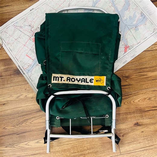 Vintage 1970s Mt. Royale Model External Frame Hiking Backpack, Green Water Repellant Nylon, Made by MTC, Horror Movie Prop - Etsy UK