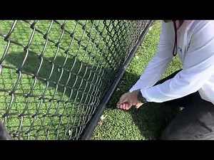 How To Install Steel Ties On Chain Link Fence Bottom Rail By Advanced Fence Construction In Miami