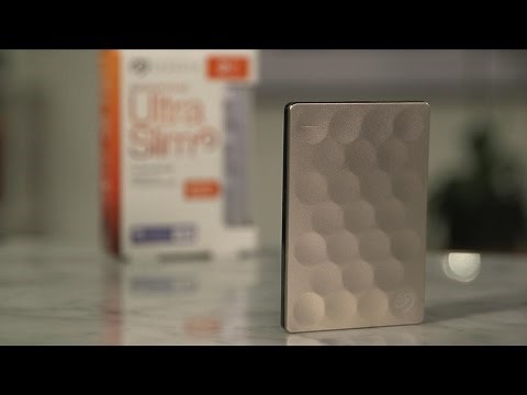 The Seagate Backup Plus Ultra Slim is, well, a very slim portable drive