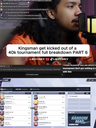 Cece than gets a call from the host, the host determines to kick out kingsman out the tourny without hearing his side of the story. Zaza's bf was the one to send a 10 page google doc of clips and quotes. Cece is the reason kingsman was kicked out not Zaza. #marvelrivals #blackwidow #lshyney #kingsman #tournament