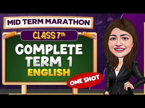 Complete English Mid Term Syllabus || Mid Term Marathon🔥|| Class 7th 📚
