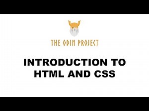 Introduction to HTML and CSS - Foundations - The Odin Project