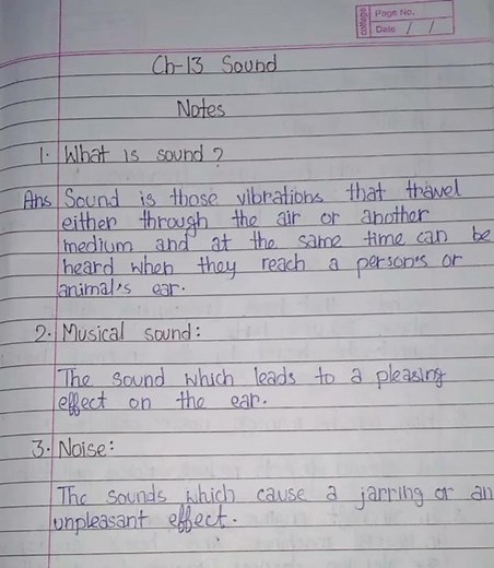 Class 8 Science Notes Chapter 13 Sound.