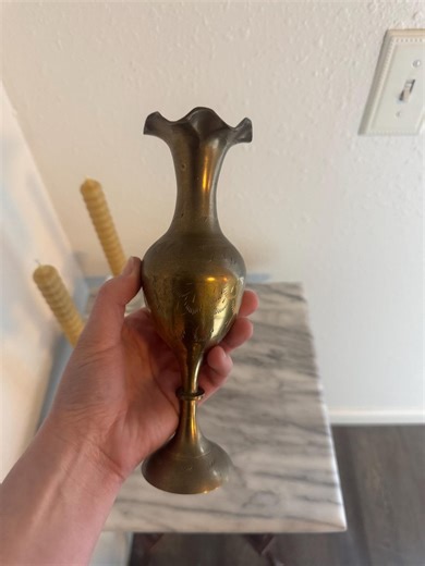 Single Brass Vintage Vases - Etsy