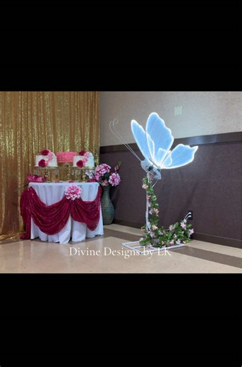 Hot Pink Quinceañera Decorations and Details