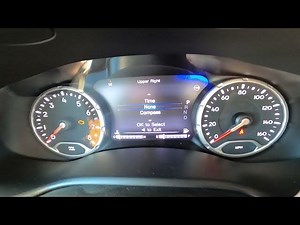 How to Adjust Instrument Cluster Display Menu in Jeep Renegade...