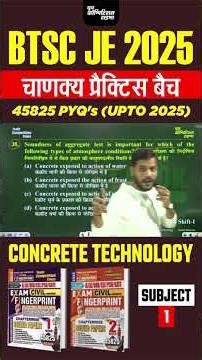 Soundness Test of Aggregate Important MCQ DDA JE Civil