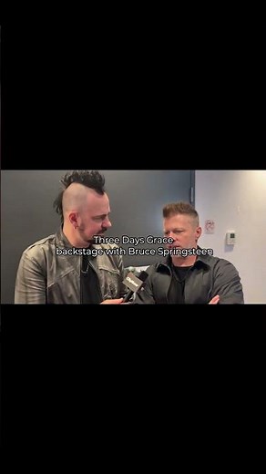 Three Days Grace backstage with Bruce Springsteen@ThreeDaysGrace
