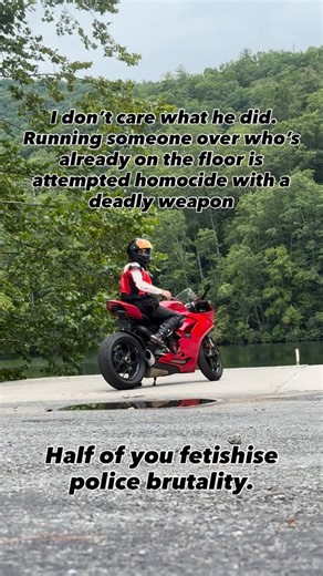Jenn on Instagram: "If you’re saying he deserved it there’s something seriously wrong with you. This is how totalitarian governments develop. #dancingmoto #motorcycle"