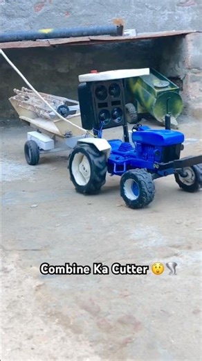 Mini Farmtrac and combine ka cutter 😲 🌪️⛳️ #tractorglobal #tractor #combineharvester #shorts #yt