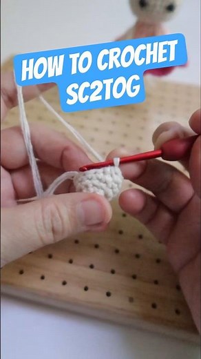 How to Crochet SC2tog #crochet #crochettips