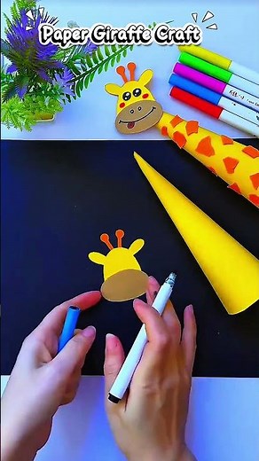 Cute Paper Giraffe Craft 🦒 | Easy Animal Craft for Kids