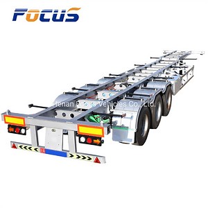 [Hot Item] 20FT and 40FT Tandem/Triple Axles Shipping Container Delivery Chassis/Trailer for Sale