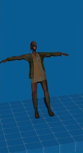 T-pose ragdolled
